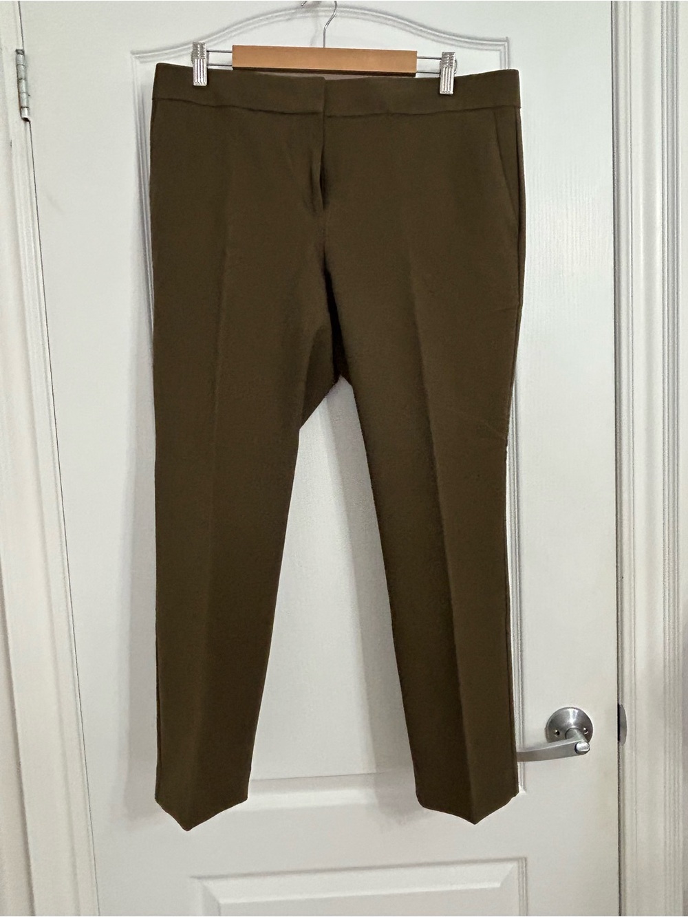 NWT Ann Taylor Olive Green Stretch Dress Pants Size 12